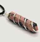 Rhodonite Wire Wrapped Pendant (2)