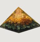 Citrine Tiger Eye Green Jade Orgonite Pyramid