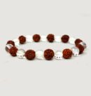 Crystal With Rudraksha Bracelet