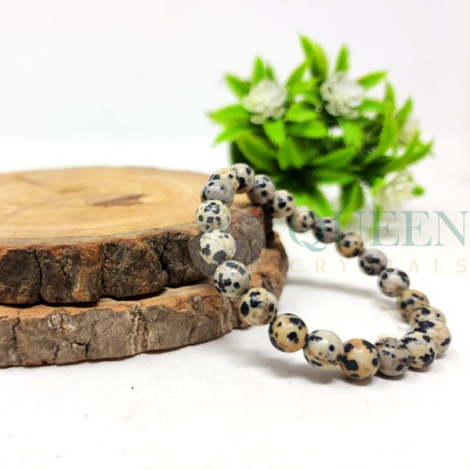 Dalmation Jasper Crystal Bracelet