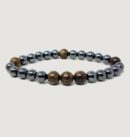 Hematite Bronzite Combo Bracelet