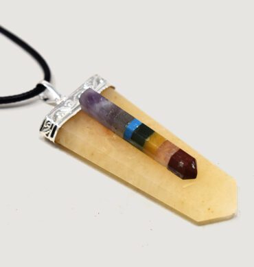 Yellow Aventurine Chakra Point Pendant