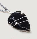 Black Obsidian Arrowhead Pendant