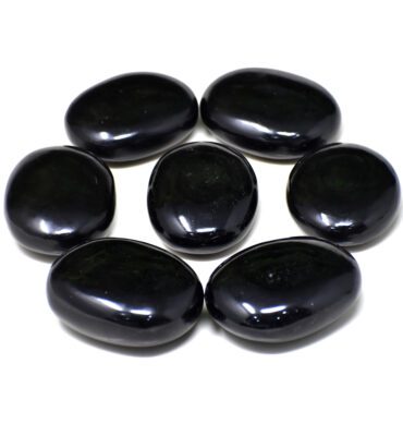 Black Obsidian Palm Stone