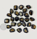 Black Tourmaline Rune Set