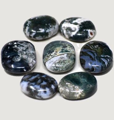 Moss Agate Crystal Palmstone