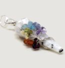 Rainbow Moonstone Chakra Pendulum