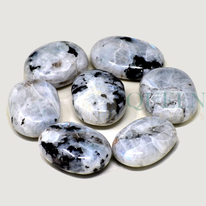 Rainbow Moonstone Crystal Palmstone