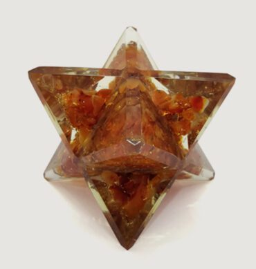 Red Carnelian Orgonite Merkaba Star