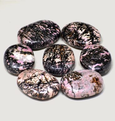 Rhodonite Crystal Palm Stone