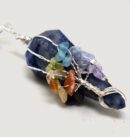 Sodalite Wire Chakra Pendulum