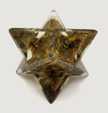 Tiger Eye Orgonite Merkaba Star