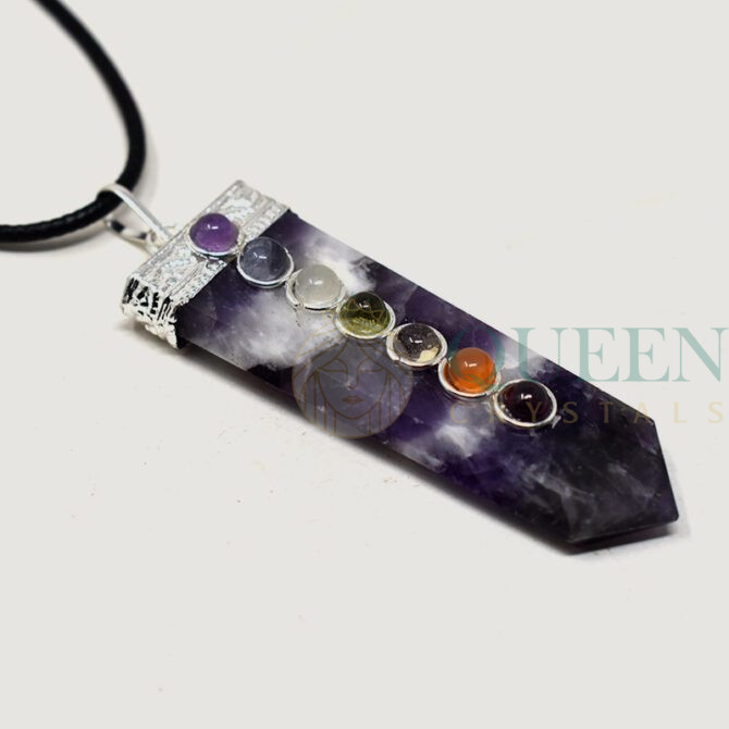 Chakra Amethyst Pendant