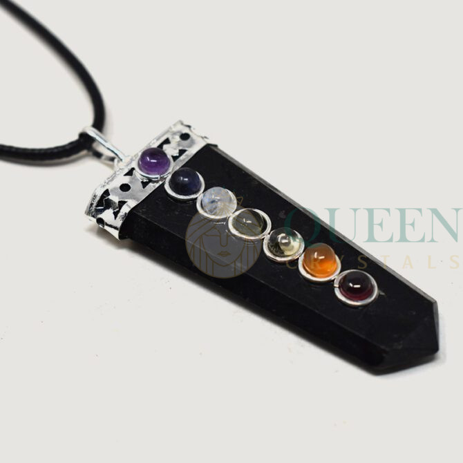 Chakra Black Onyx Pendant