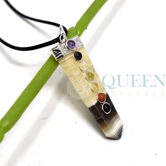 Chakra Fancy Calcite Pendant