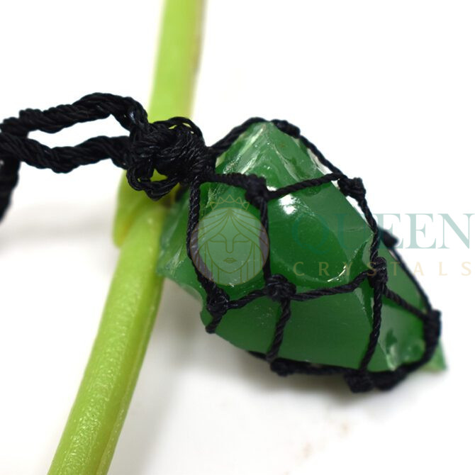 Green-Rough-Knitted-Pendant