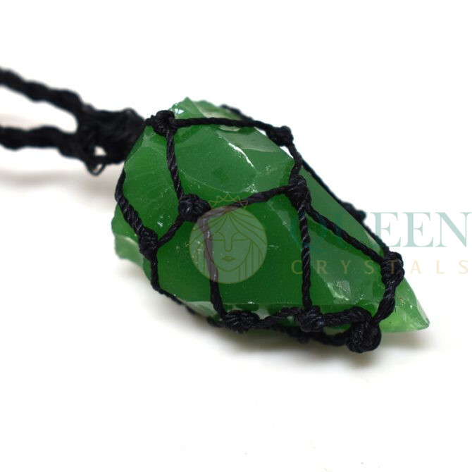 Green-Rough-Knitted-Pendant