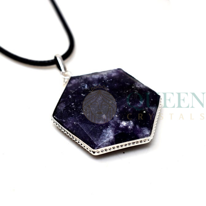 Lepidolite-Metatron-Star-Pendant