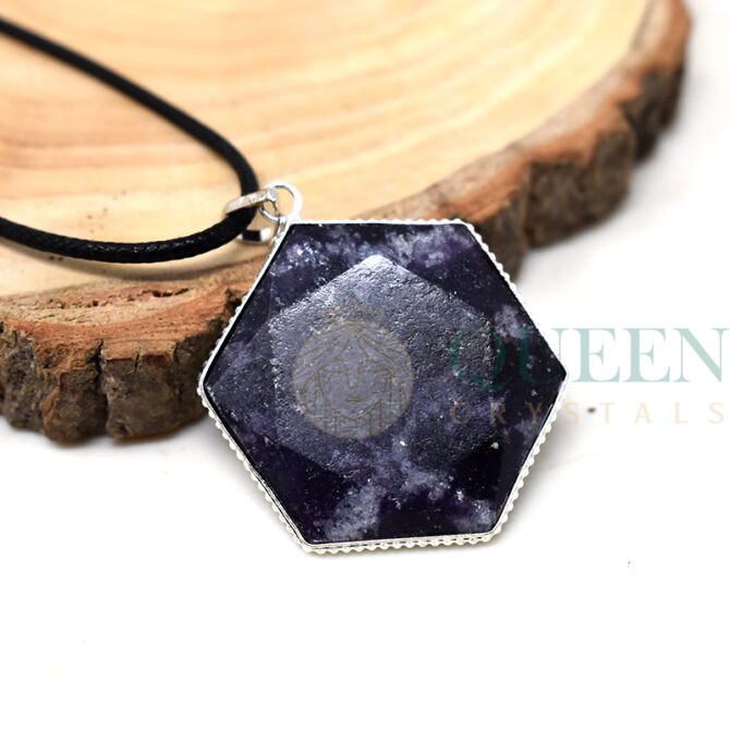 Lepidolite-Metatron-Star-Pendant