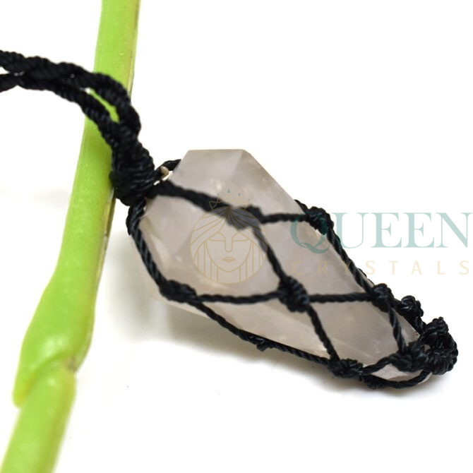 Selenite-Pendulum-Knitted-Pendant