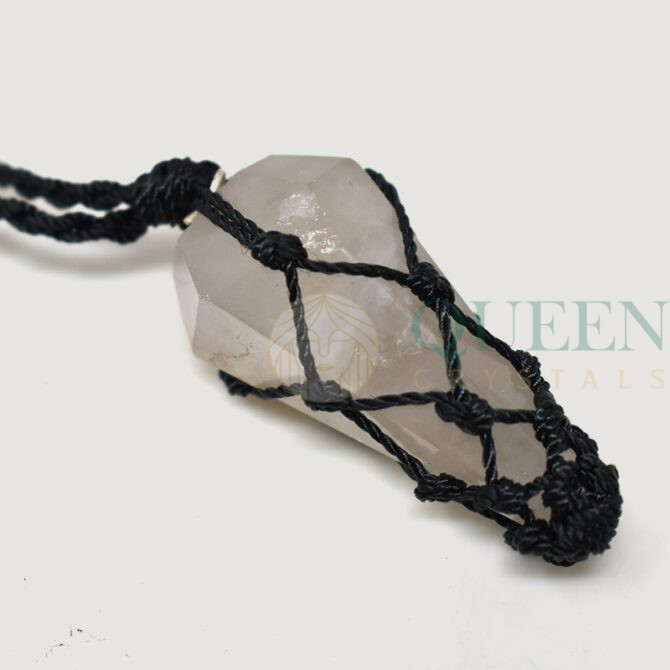 Selenite-Pendulum-Knitted-Pendant