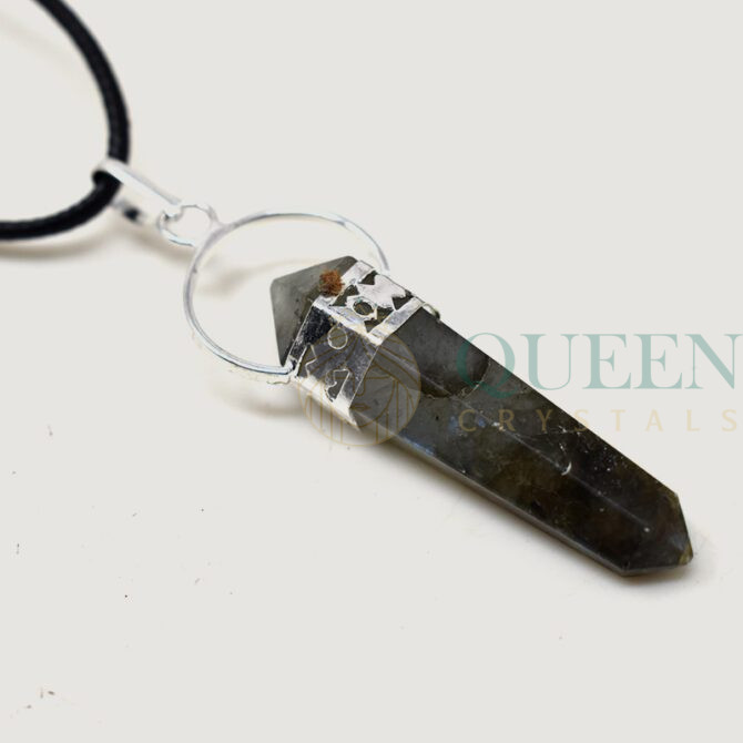 Labradorite-Double-Point-Pendant