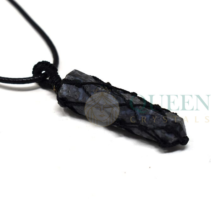 Merlinite-Knitted-Point-Pendant