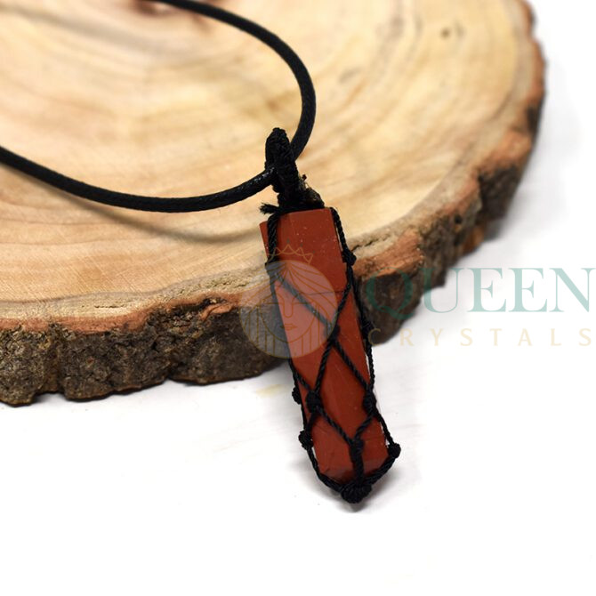 Red-Jasper-Knitted-Pendant