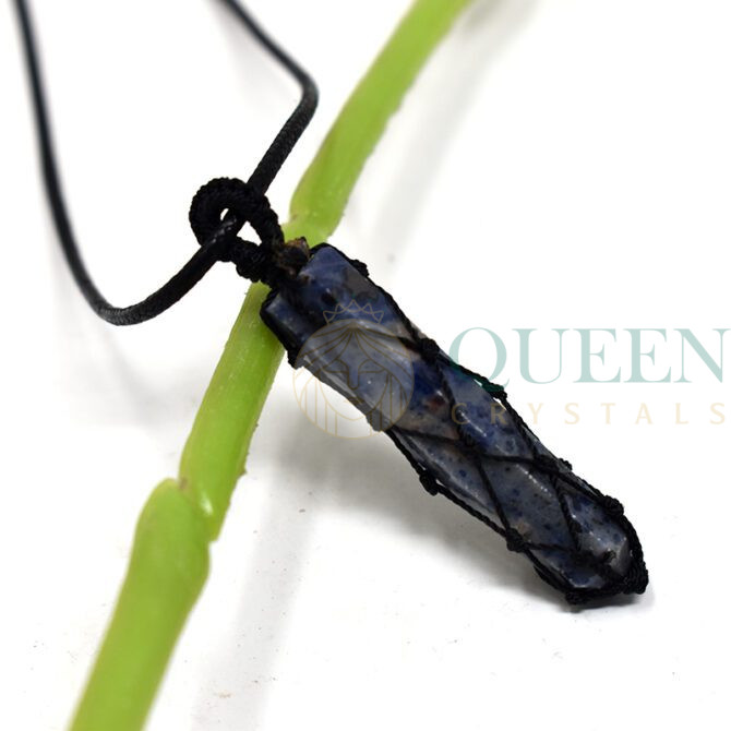 Sodalite-Knitted-Point-Pendant