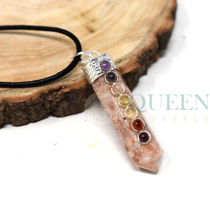 Sunstone Chakra Point Pendant