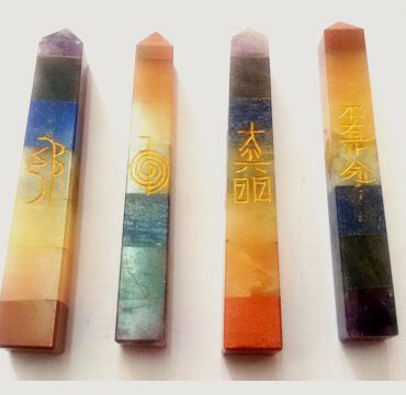 7 Chakra Engraved Wand 2