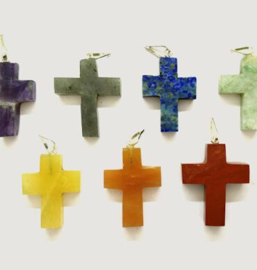 7 Chakra Religious Cross Pendant Set 2