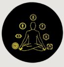 Budha Engraved Chakra Black Tourmaline Charging Plate 2