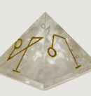 Wholesale Clear Crystal Quartz Reiki Engrave Pyramid for Sale 2