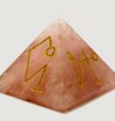 Wholesale Rose Quartz Reiki Engrave Pyramids for Sale 2