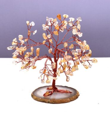 Citrine With Agate Base Tree