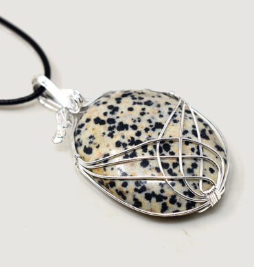 Dalmatian Jasper Oval Pendant (2)