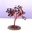 Garnet With Agate Base Tree