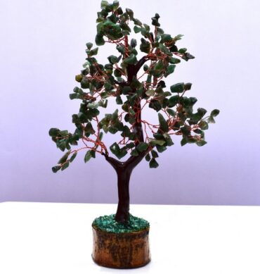 Green Jade Crystal Copper Tree