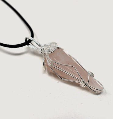 Rose Quartz Pendulum Pendant (2) 1