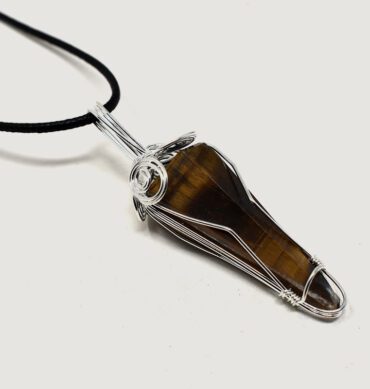 Tiger Eye Wire Pendulum Pendant (2) 1