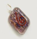 Amethyst Orgone Rounded Square Pendant 1