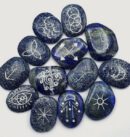 Lapis Lazuli Witches Elder Futhark Rune Set 1