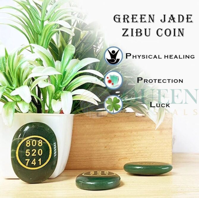 Green Jade Zibu Coin